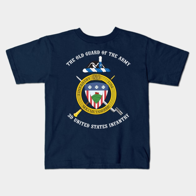 3d US Infantry Regiment (The Old Guard) unofficial crest Kids T-Shirt by toghistory